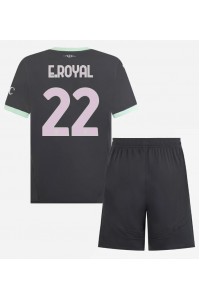 Fotbalové Dres AC Milan Emerson Royal #22 Dětské Třetí Oblečení 2024-25 Krátký Rukáv (+ trenýrky)